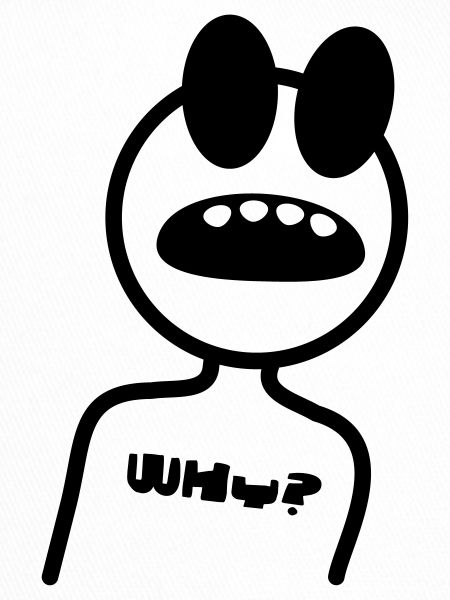 WHY - stick figure