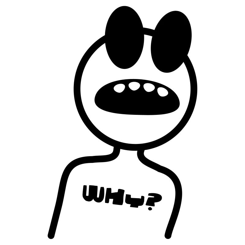WHY - stick figure