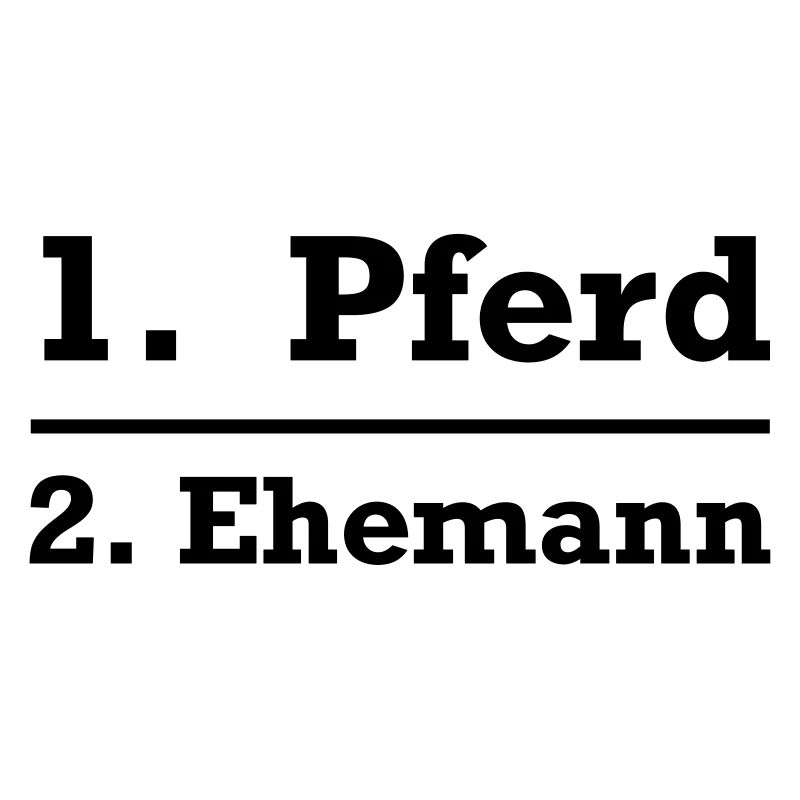 Pferd vor Ehemann