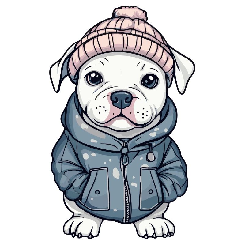 Pit Terrier Hund Stylisch