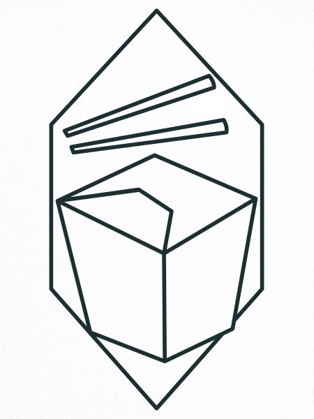 takeout cup container chopsticks