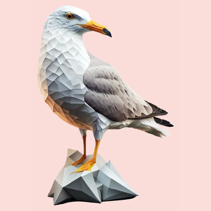 Möwe Seemöwe Polygon