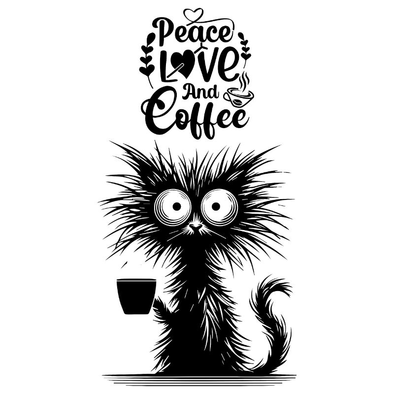 Chat Café Buveur de café Chat Maman Collègue de bureau