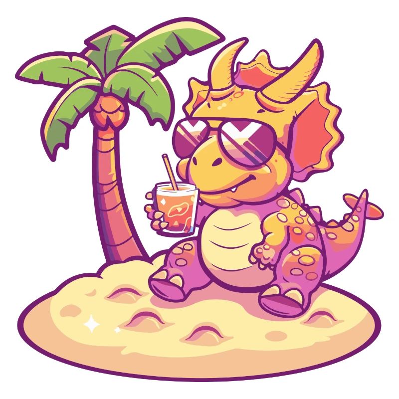 Dinosaur triceratops Summer