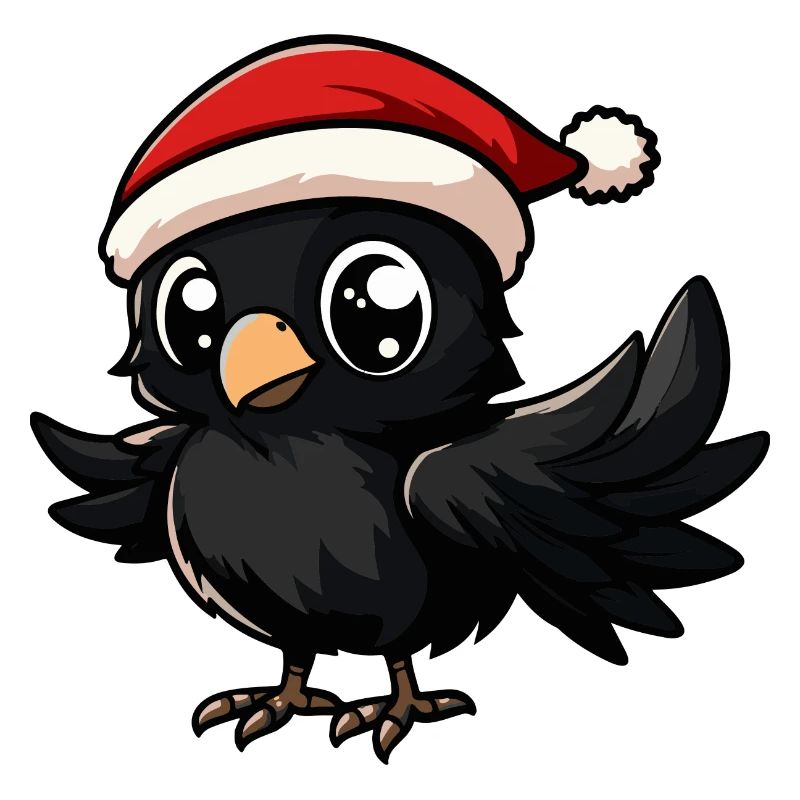 Corbeau Corbeau Noël mignon