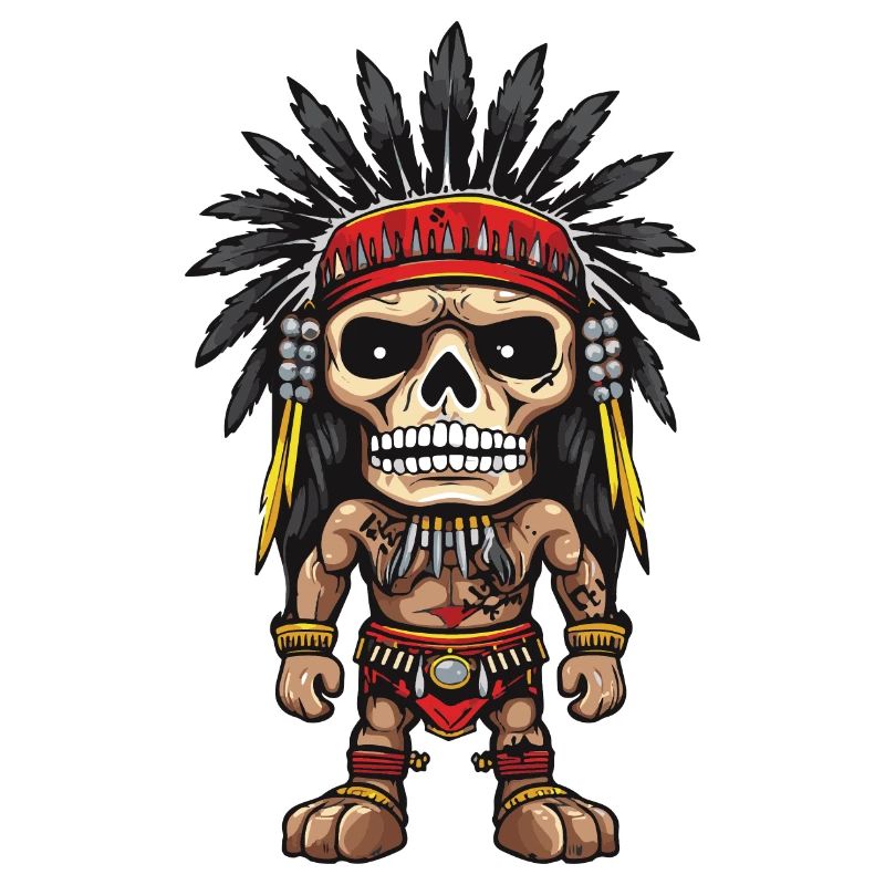 Squelette indien Apache