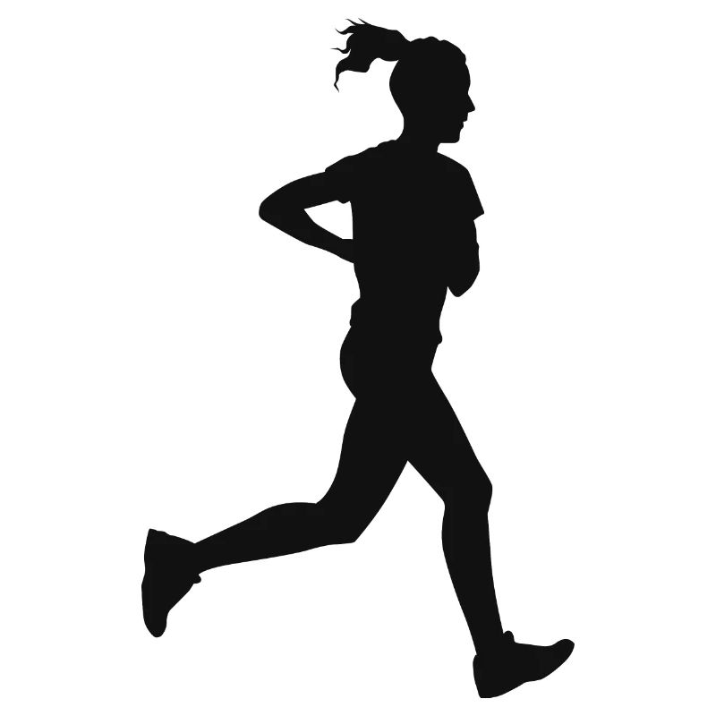 Läufer Jogging Silhouette
