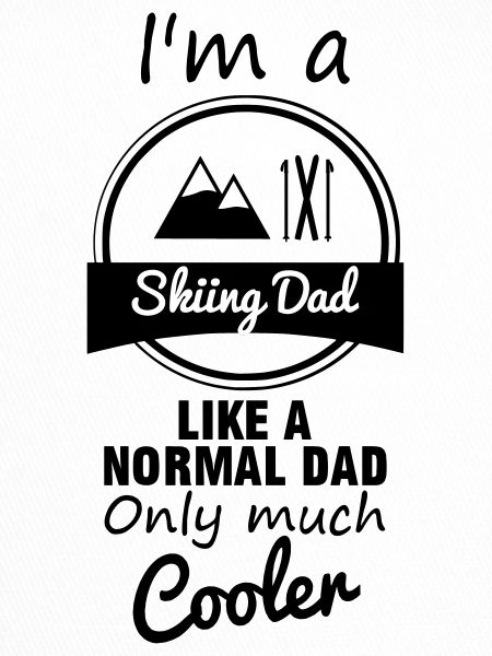 Skiing dad father daddy