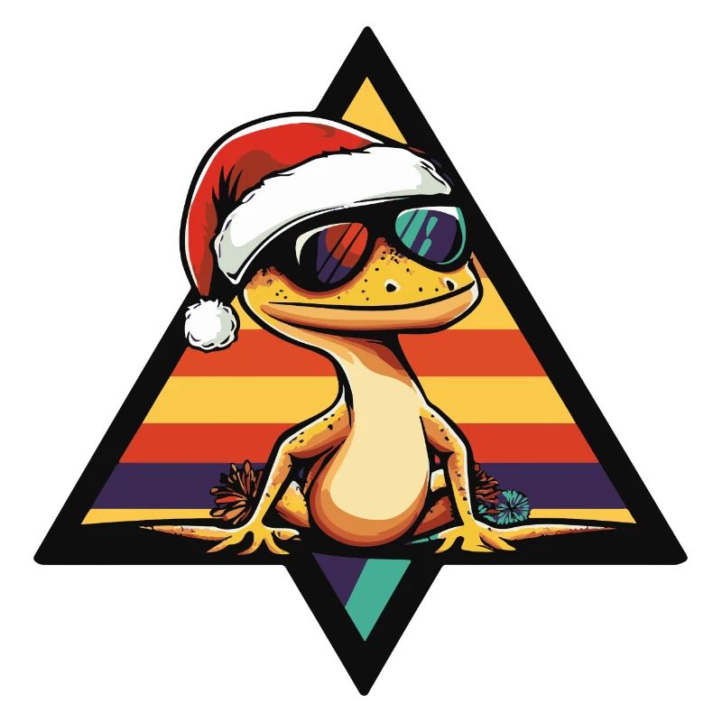 Lizard Gecko Christmas Cool
