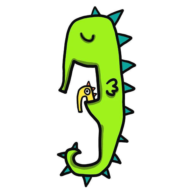 Hippocampe avec bébé