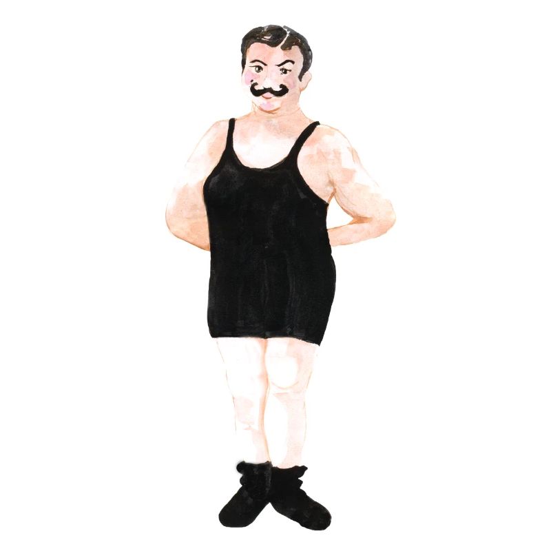 Bodybuilder d'haltérophile de cirque