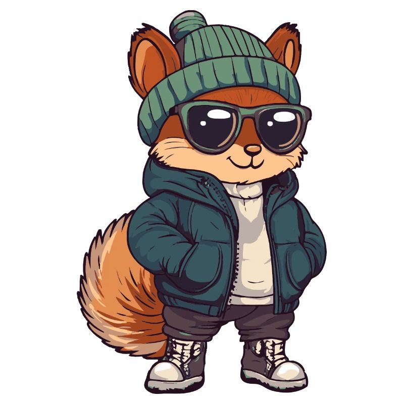 Squirrel Winter Comic