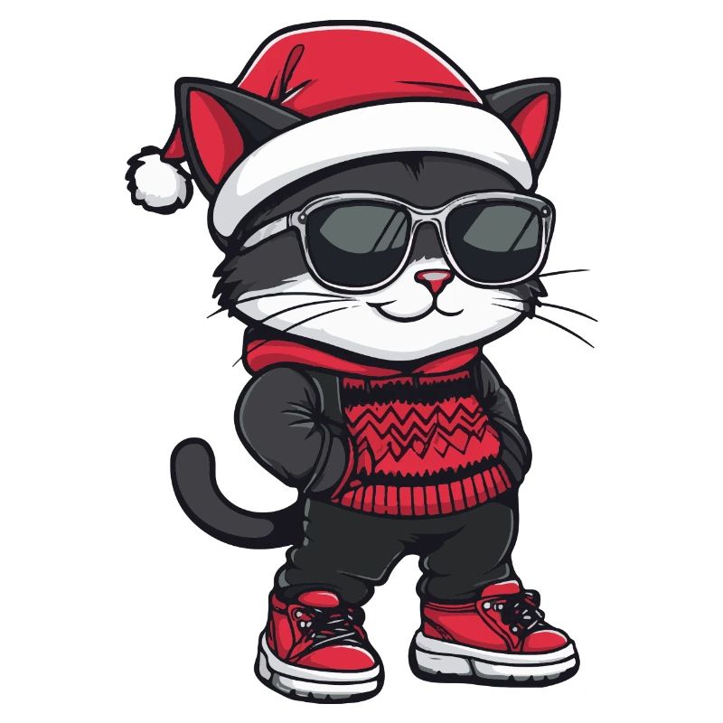 Chat Noël Cool Noël