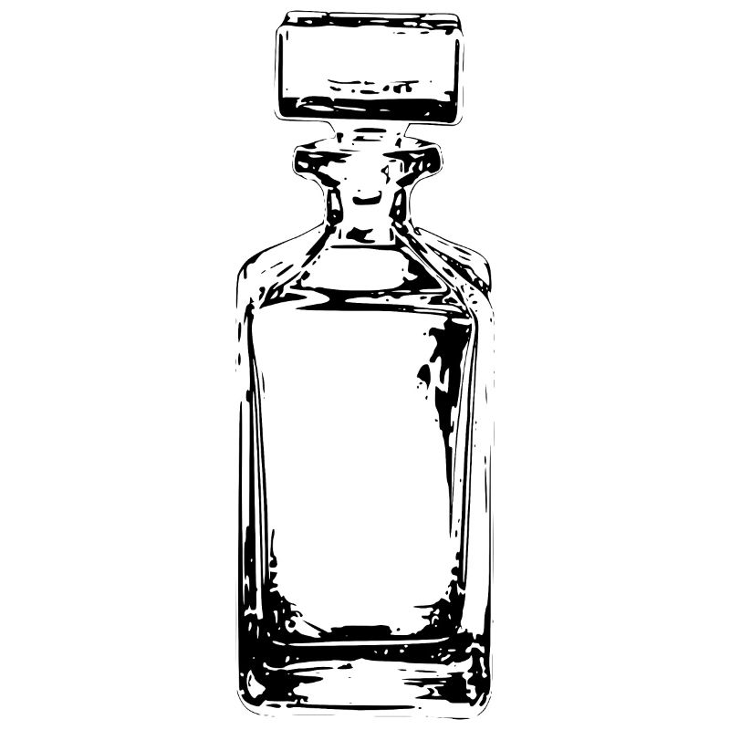 Whiskey decanter bottle
