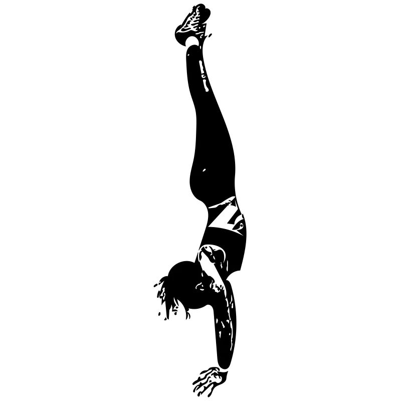 Frau im Handstand / Geschenkidee
