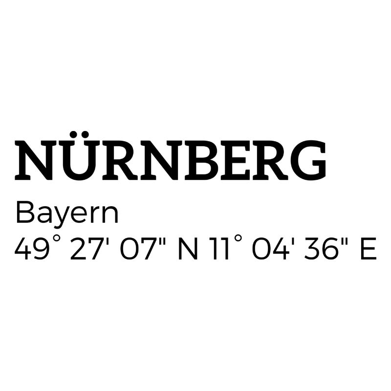 Nuremberg les coordonnées de la Bavière