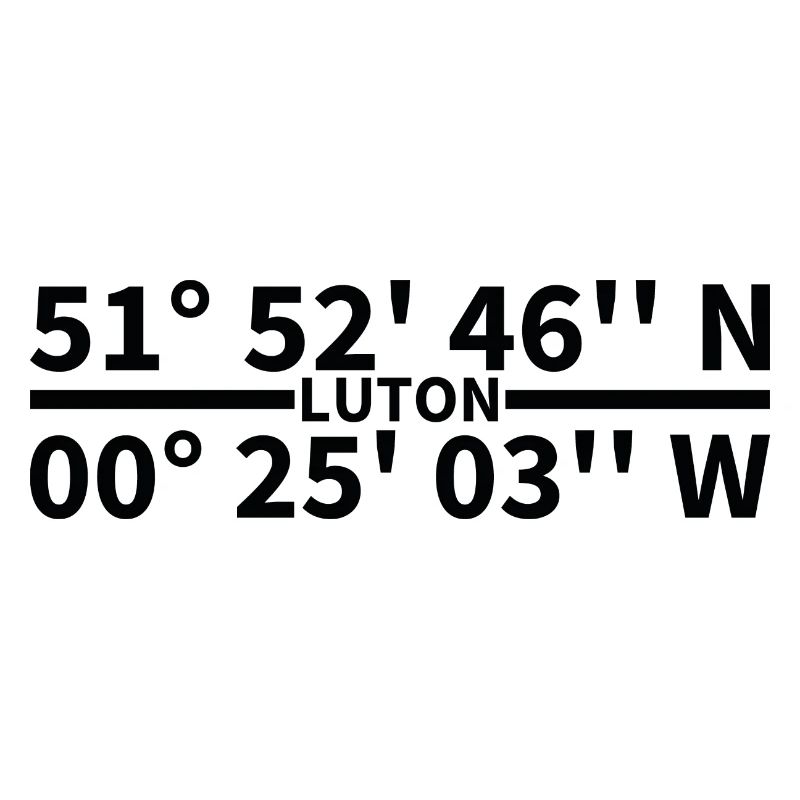 Luton coordinates