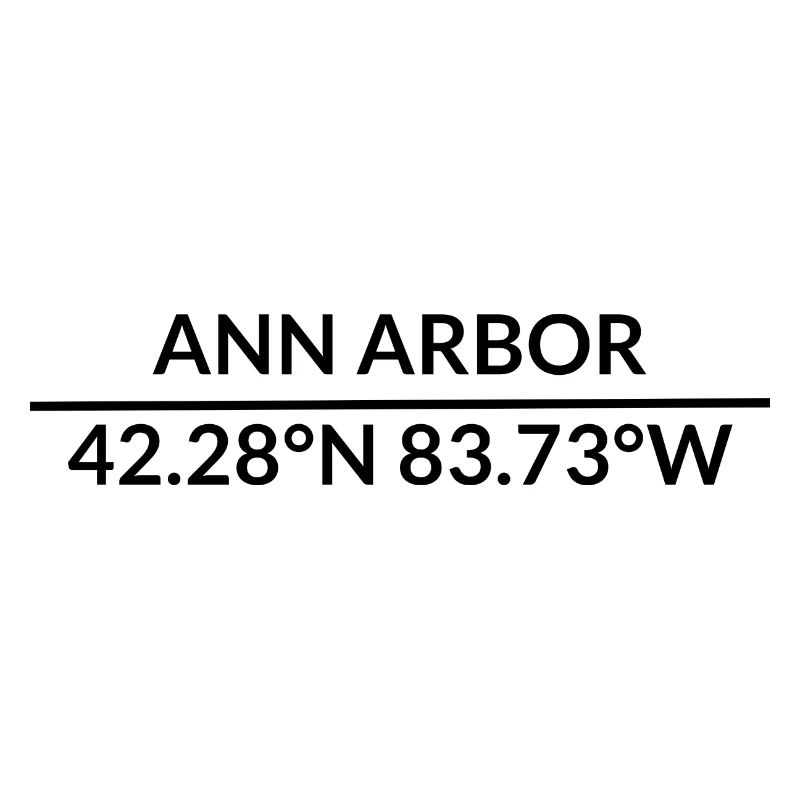 Coordonnées de Ann Arbor, Michigan, États-Unis