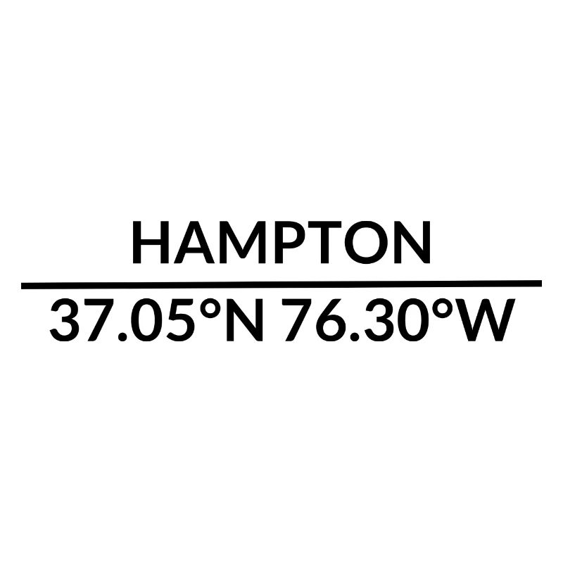 Hampton, Virginia, USA Coordinates
