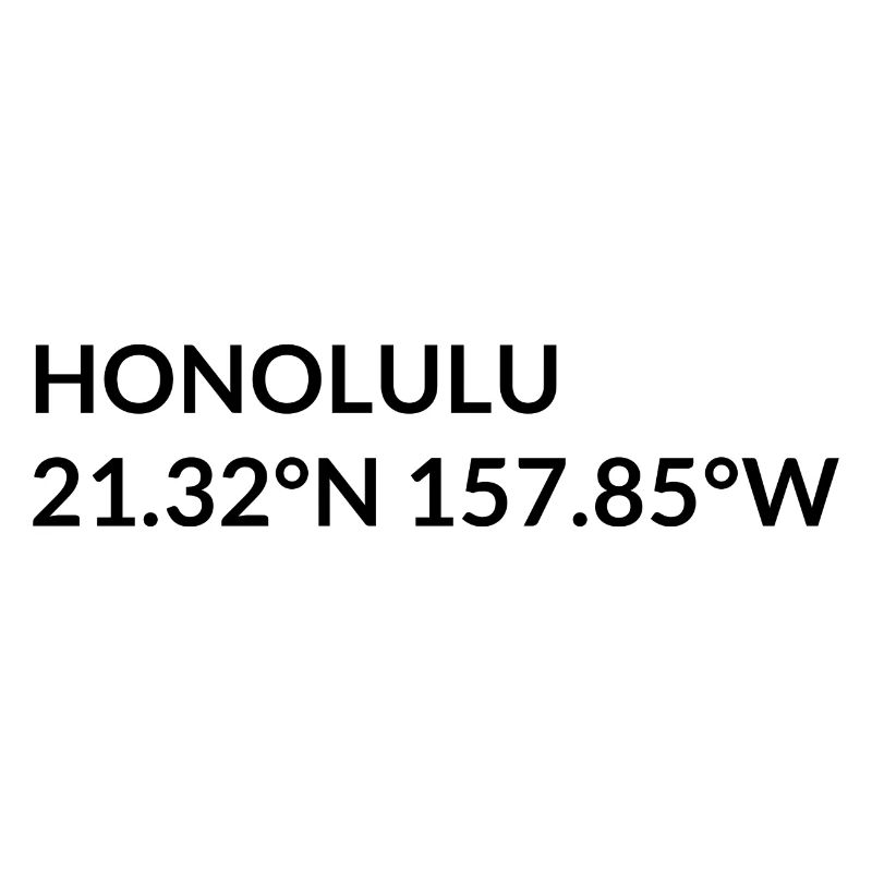 Honolulu, Hawaii, USA Coordinates