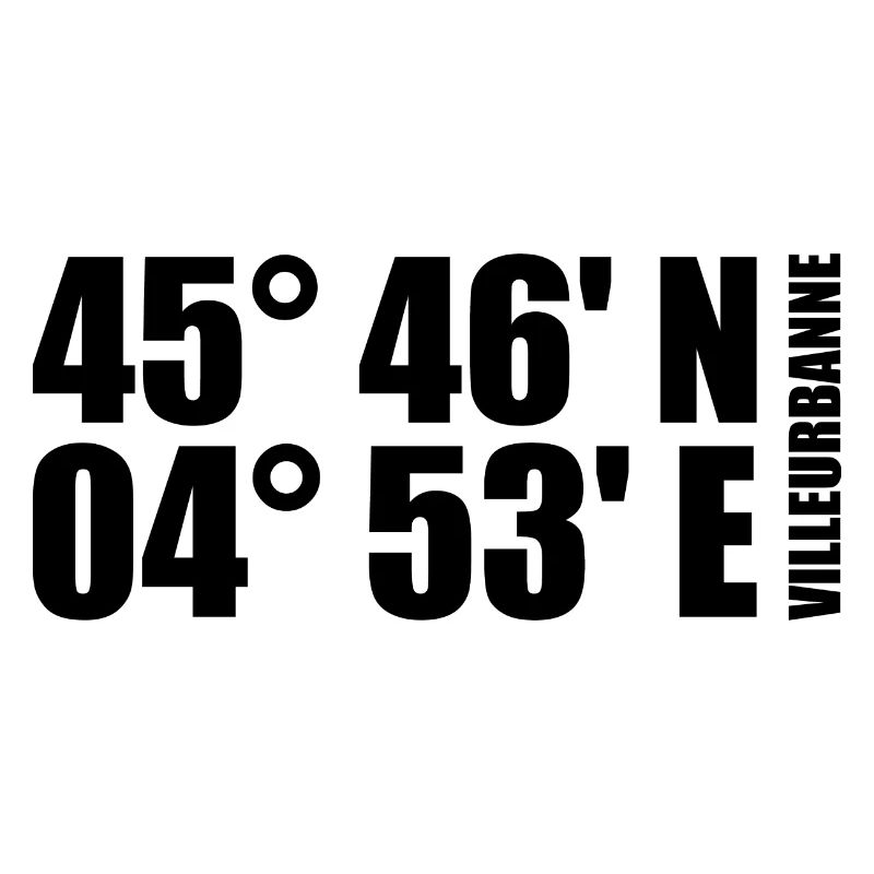 Villeurbanne Coordinates