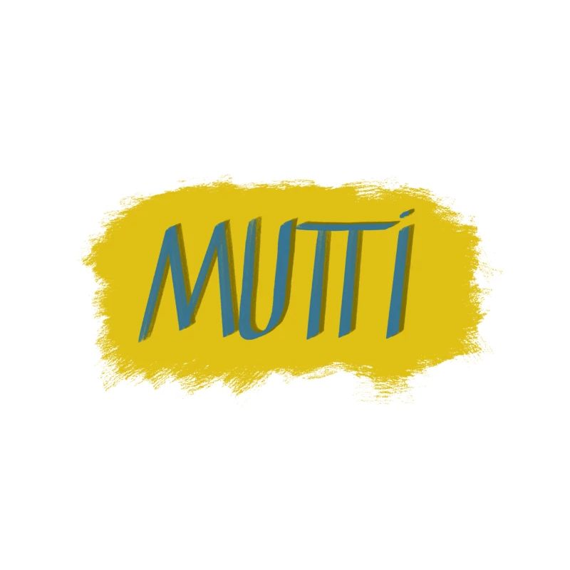 Mutti lettering with colour explosion