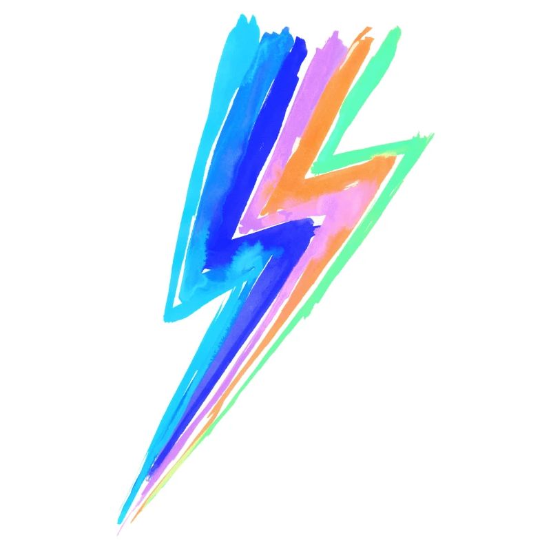 Regenbogen Power Blitz - Hit by stardust lightning