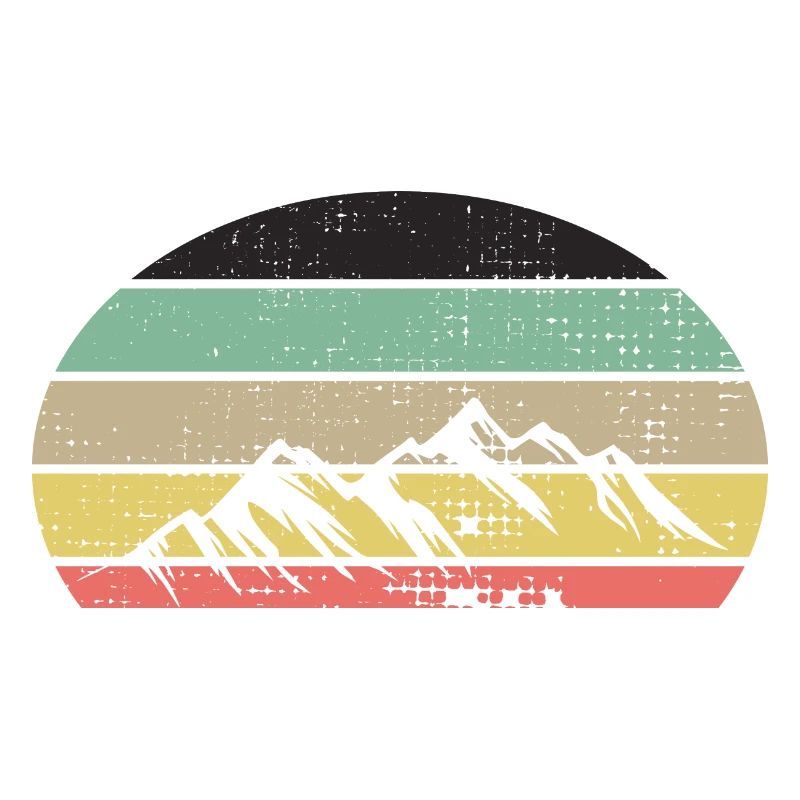 Montagnes Rétro Couleurs