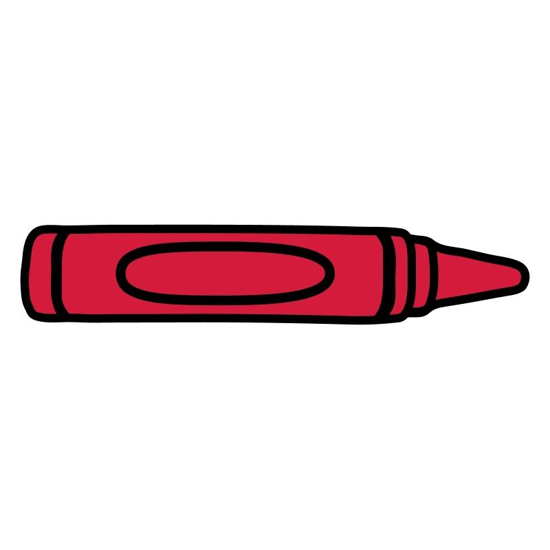 Red wax crayon cool design