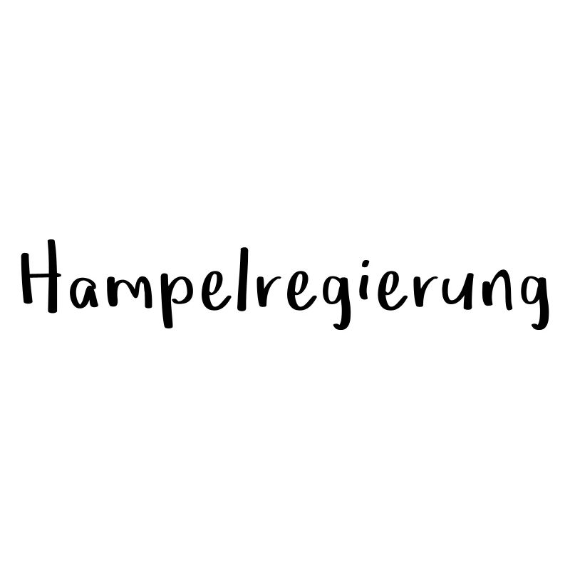 Hampelregierung Logo Text Selfmade