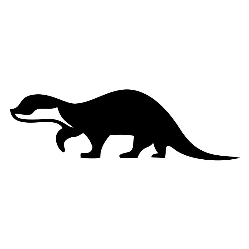 Shadow Otter - 1 color vector