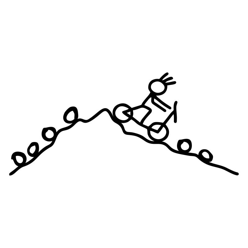 Strichmännchen MTB Rad