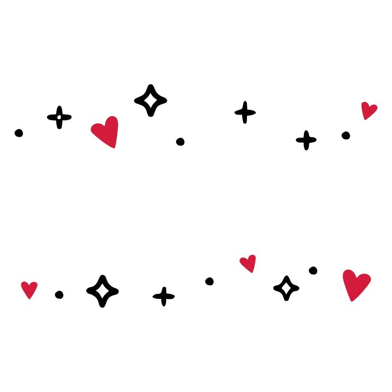 Hearts Starlet Glitter