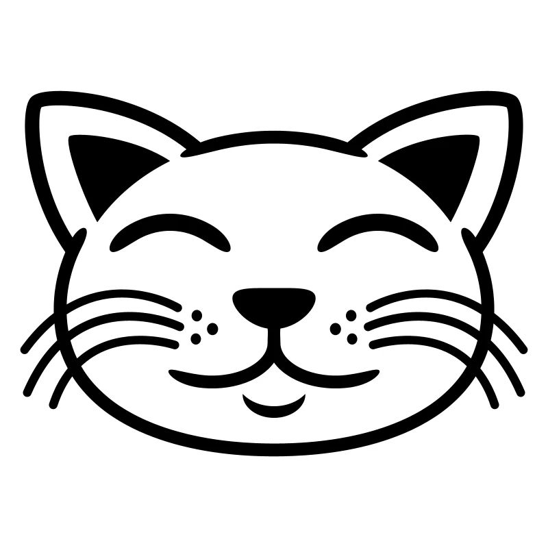 Chat Face Happy Pet