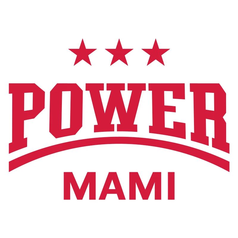 Power Mami (Mama, Mutti, Mutter, Muttertag / Red)