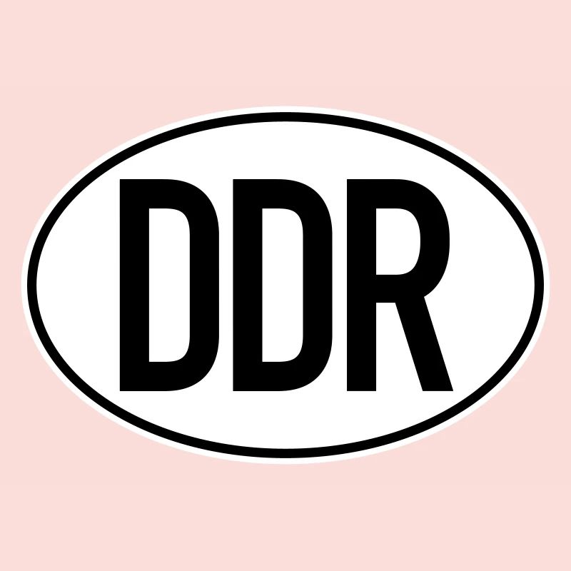 Plaque d’immatriculation DDR (bicolore)