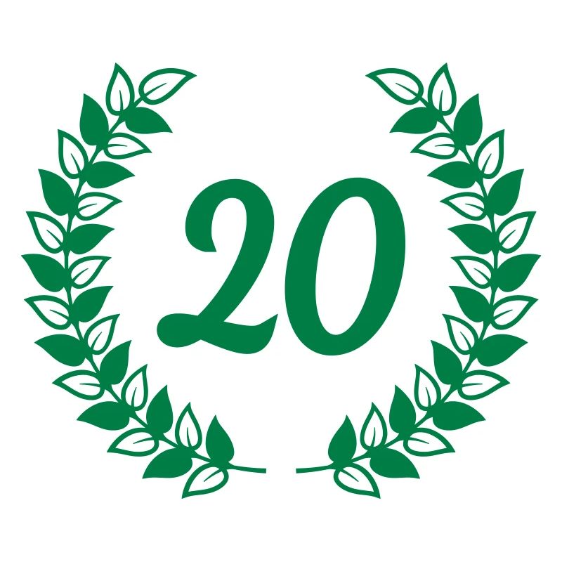 Jubiläum Geburtstag 20 zwanzig