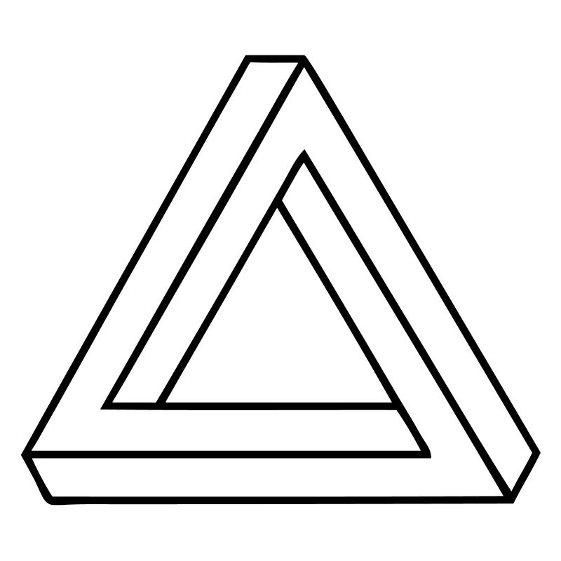 penrose triangle hipster