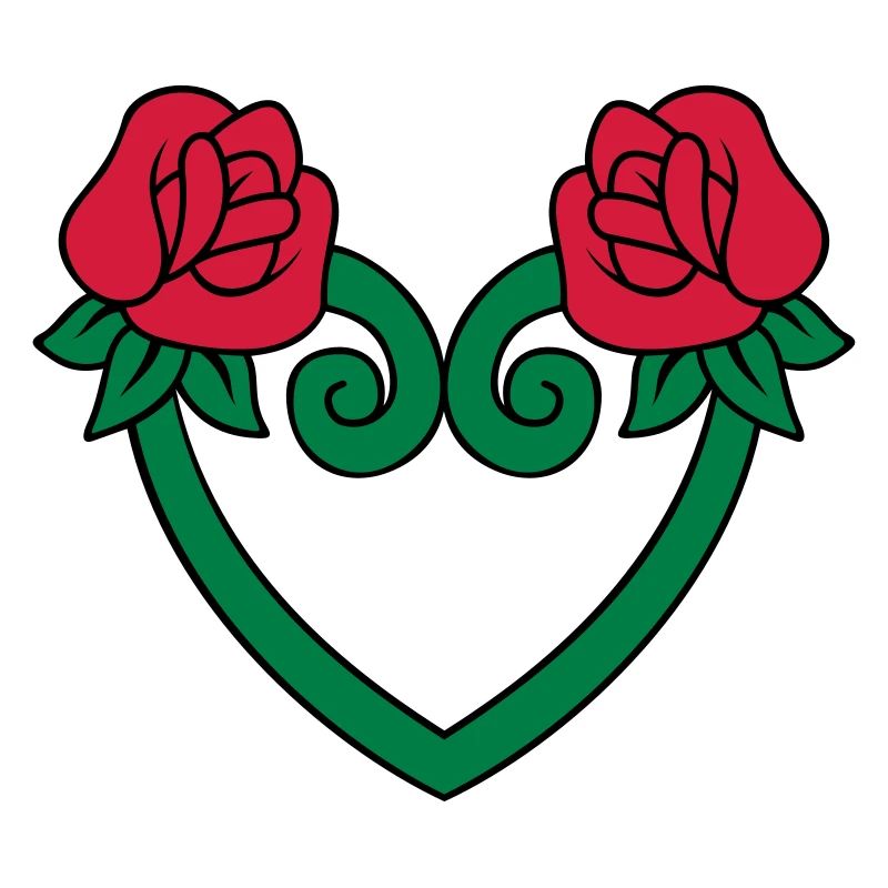 Coeur de fleur de rose 3c