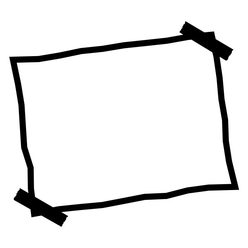 Feuille blanche de papier coincé note
