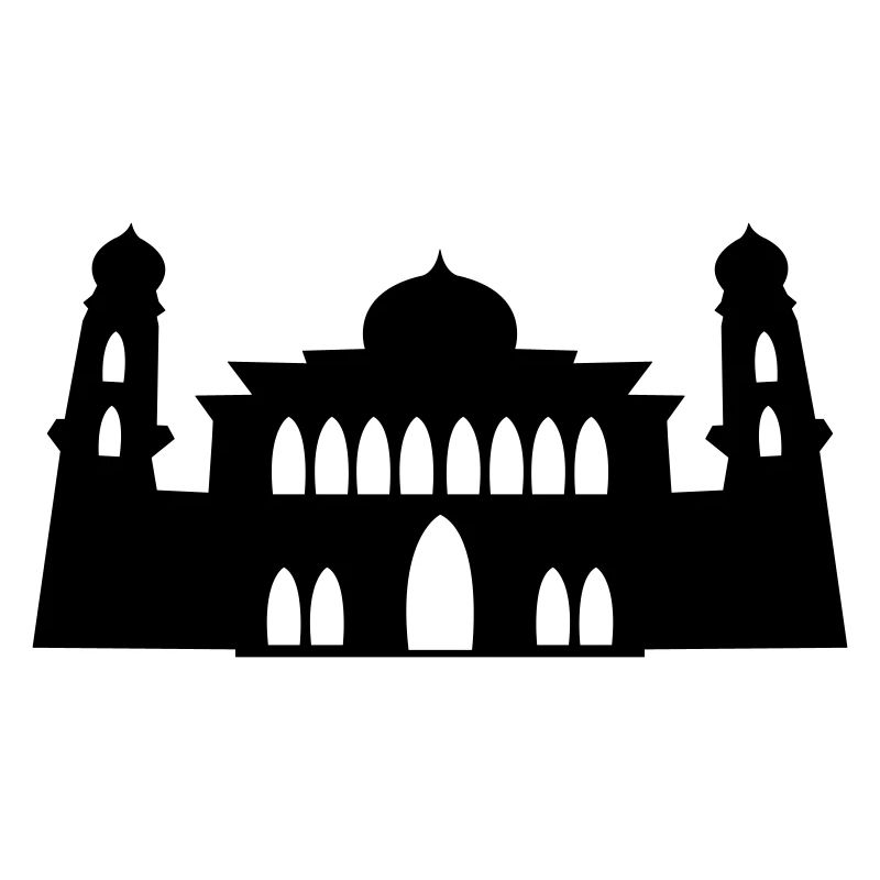 mosquée, silhouette