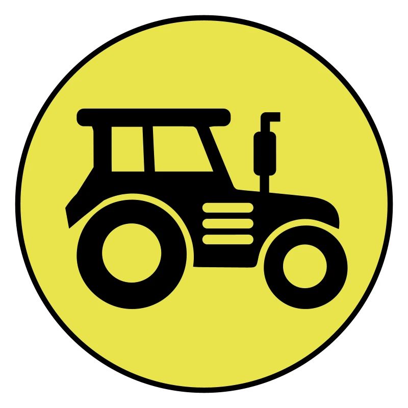 Tractor icon circle