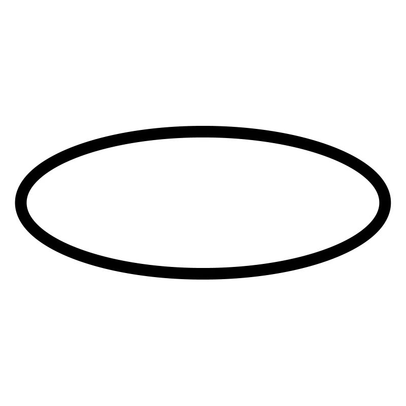 Icônes de cercle ovale