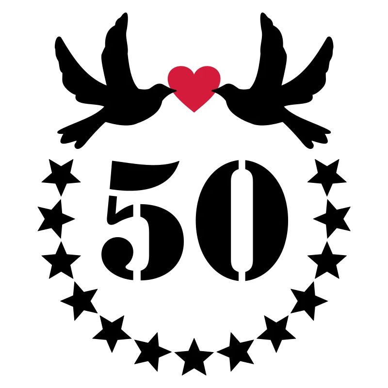50th nozze d'oro Birthday Anniversary cinquanta