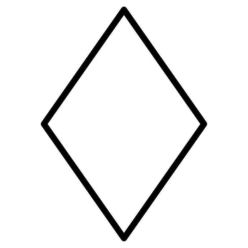 Symbole de diamant mathématiques-