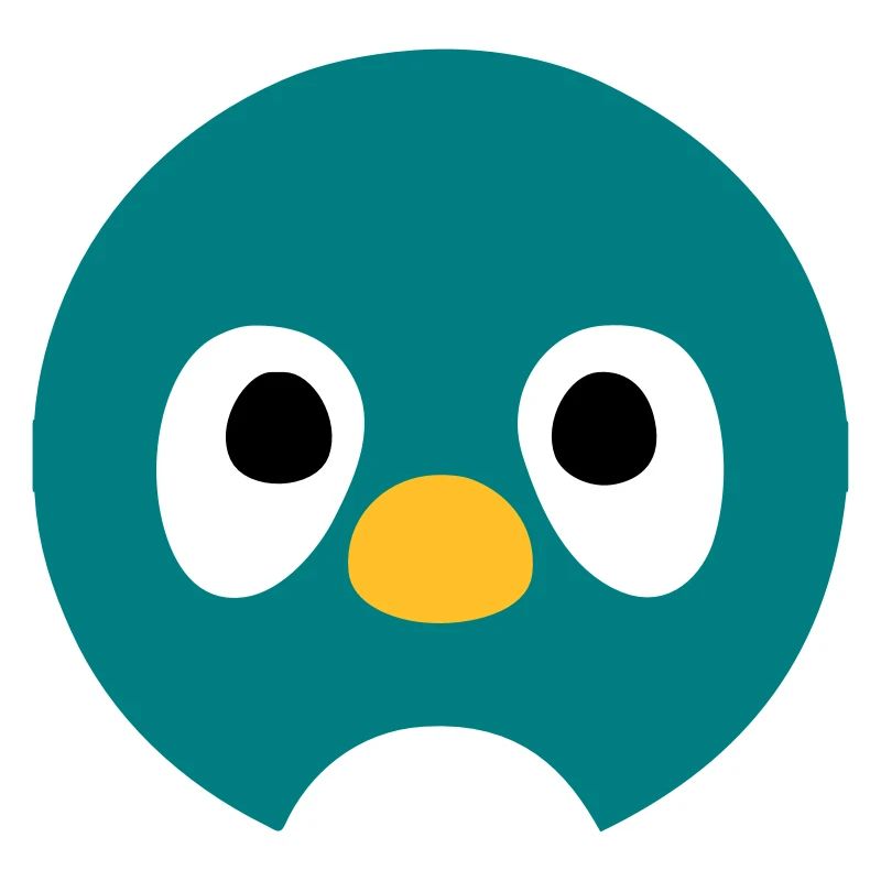 Cartoon Penguin Face
