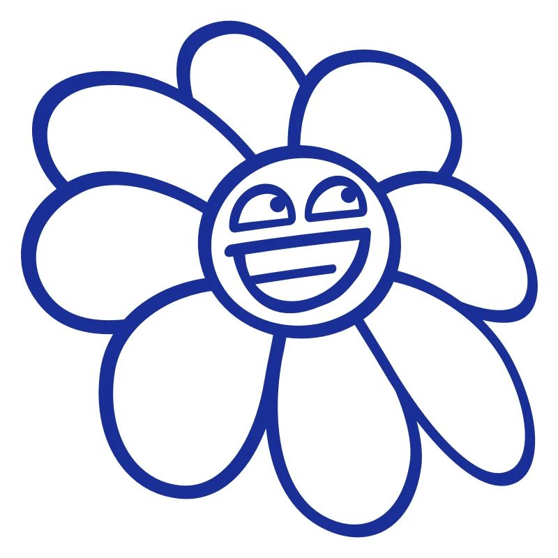 Marguerite Spring Summer Cute Funny Face