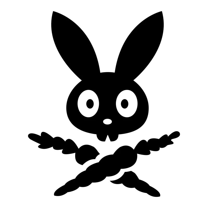 Skully rabbit Bunny rabbit skull bone death pirate