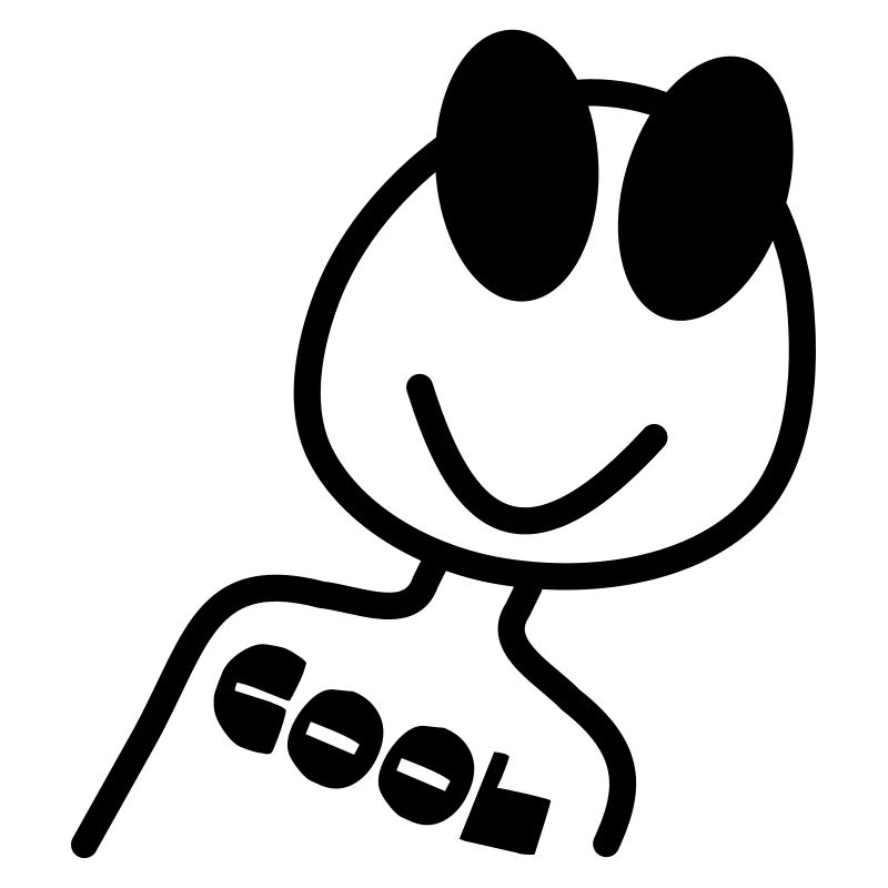 COOL stick figure
