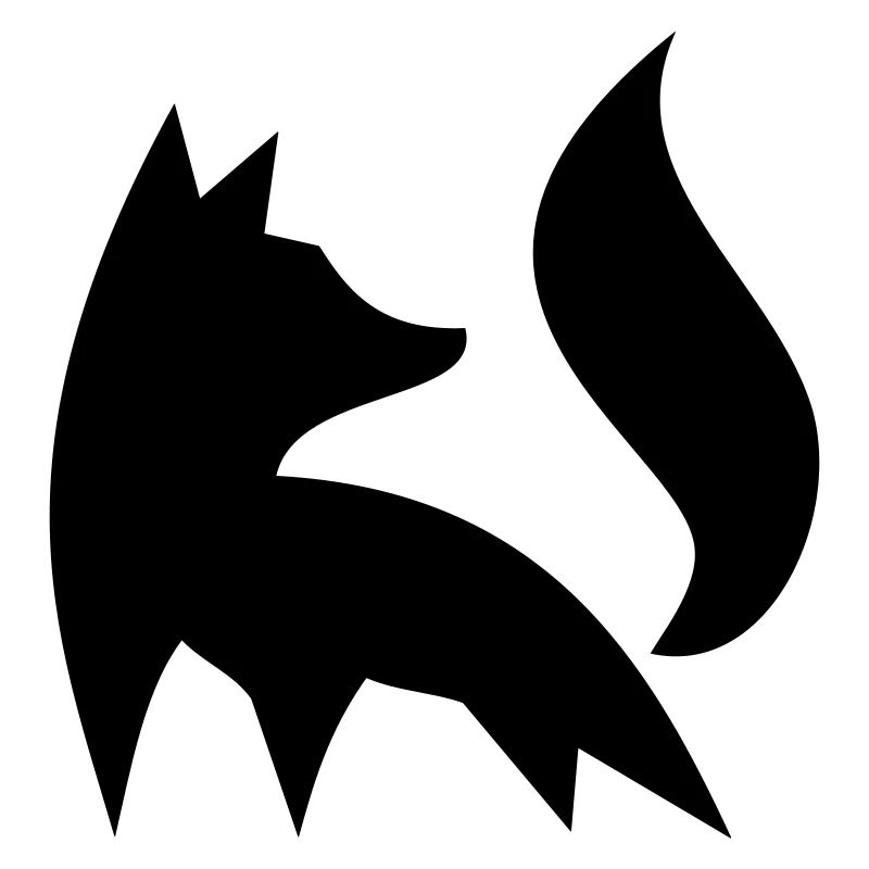 Fox Silhouette Forest Nature Animal Red Fox Vector2